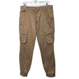 Venus Cargo Jogger Pants, Camel Tan, 12
